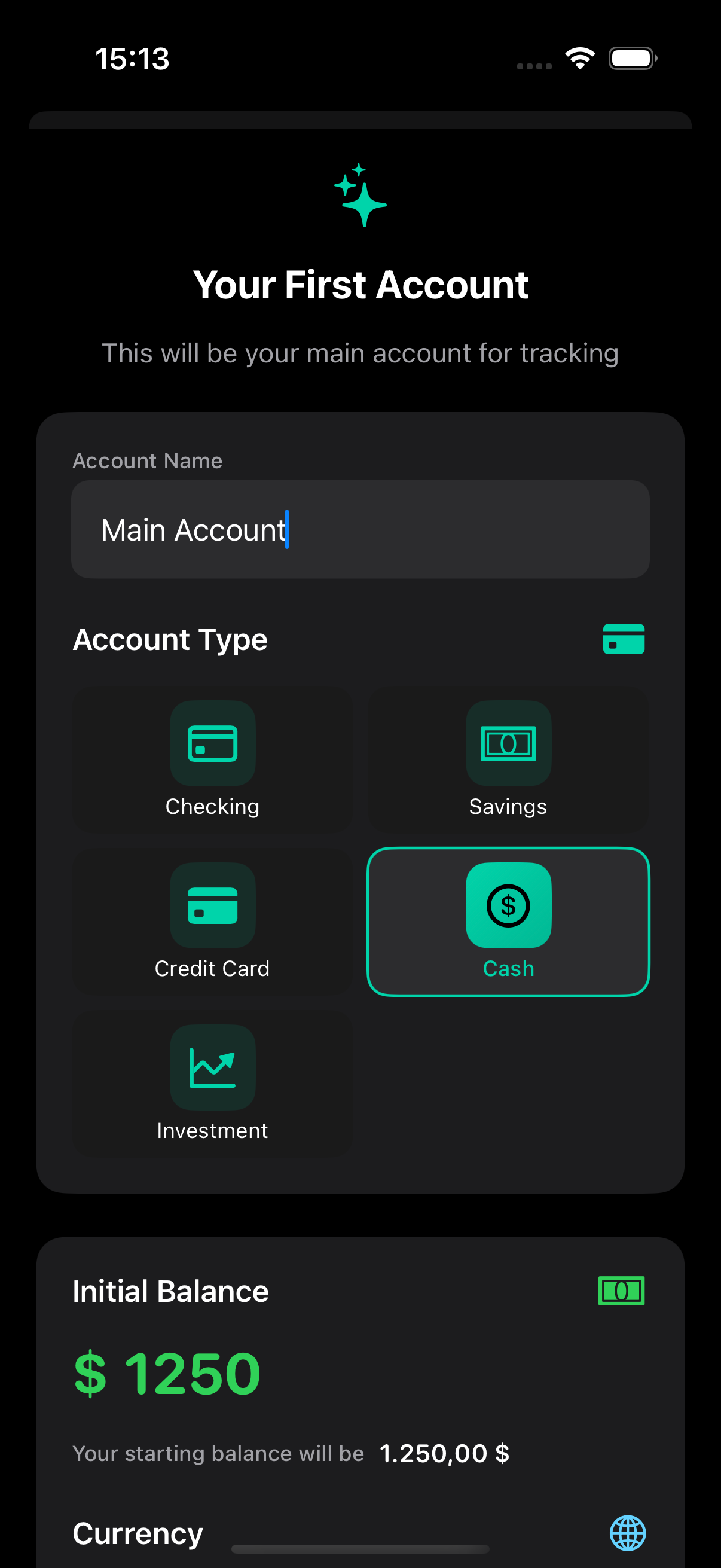 Create New Account